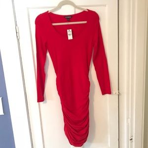 Brand New Express Red Bodycon Dress